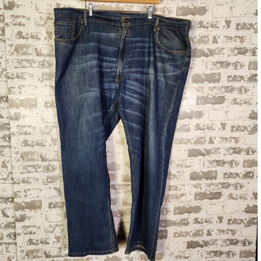 Levi Strauss Co Mens 559 Jeans 46x30 Wash Straight‎ Fit Denim Pants Distressed
